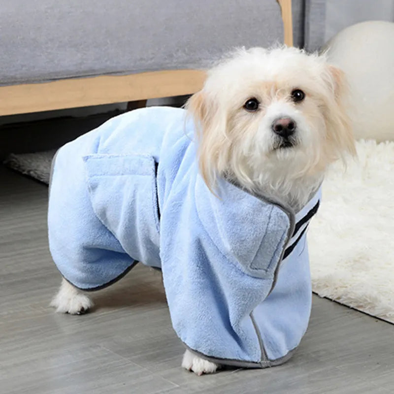 Bata para Baño de Mascotas de Secado Rápido