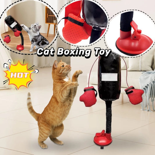Juguete Portátil de Sacos de Boxeo para Gatos