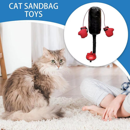 Juguete Portátil de Sacos de Boxeo para Gatos