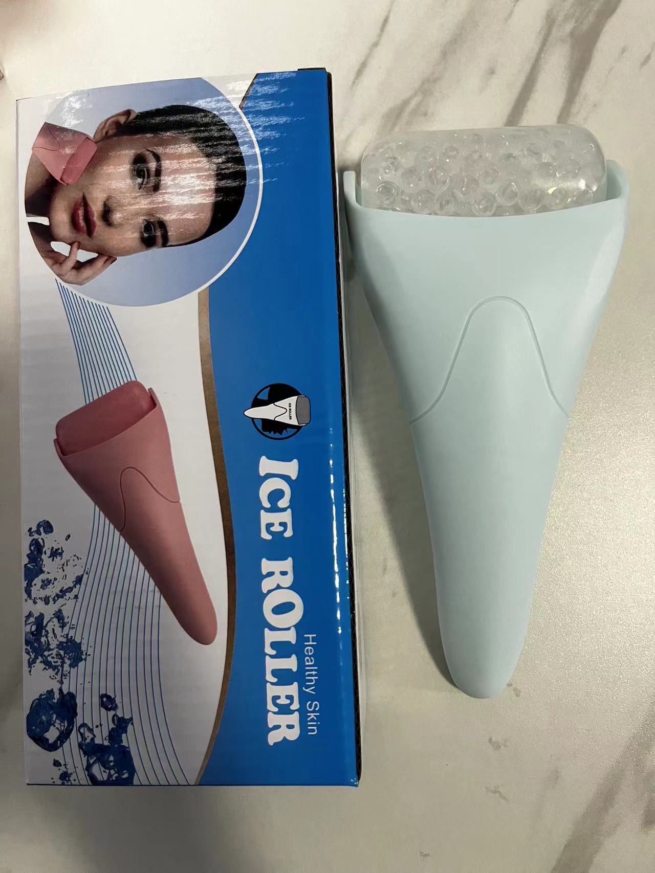 Rodillo de Hielo para Masaje Facial con Esferas Frías