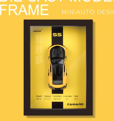 Car Frame 32™ Modelo de Aleación para Decoración Mural (Pieza Única)