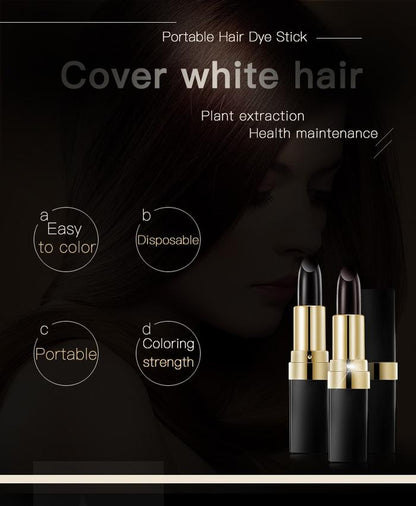 Lai Mei Barra de Tinte para Cabello de 3.8g para Cobertura Rápida de Canas