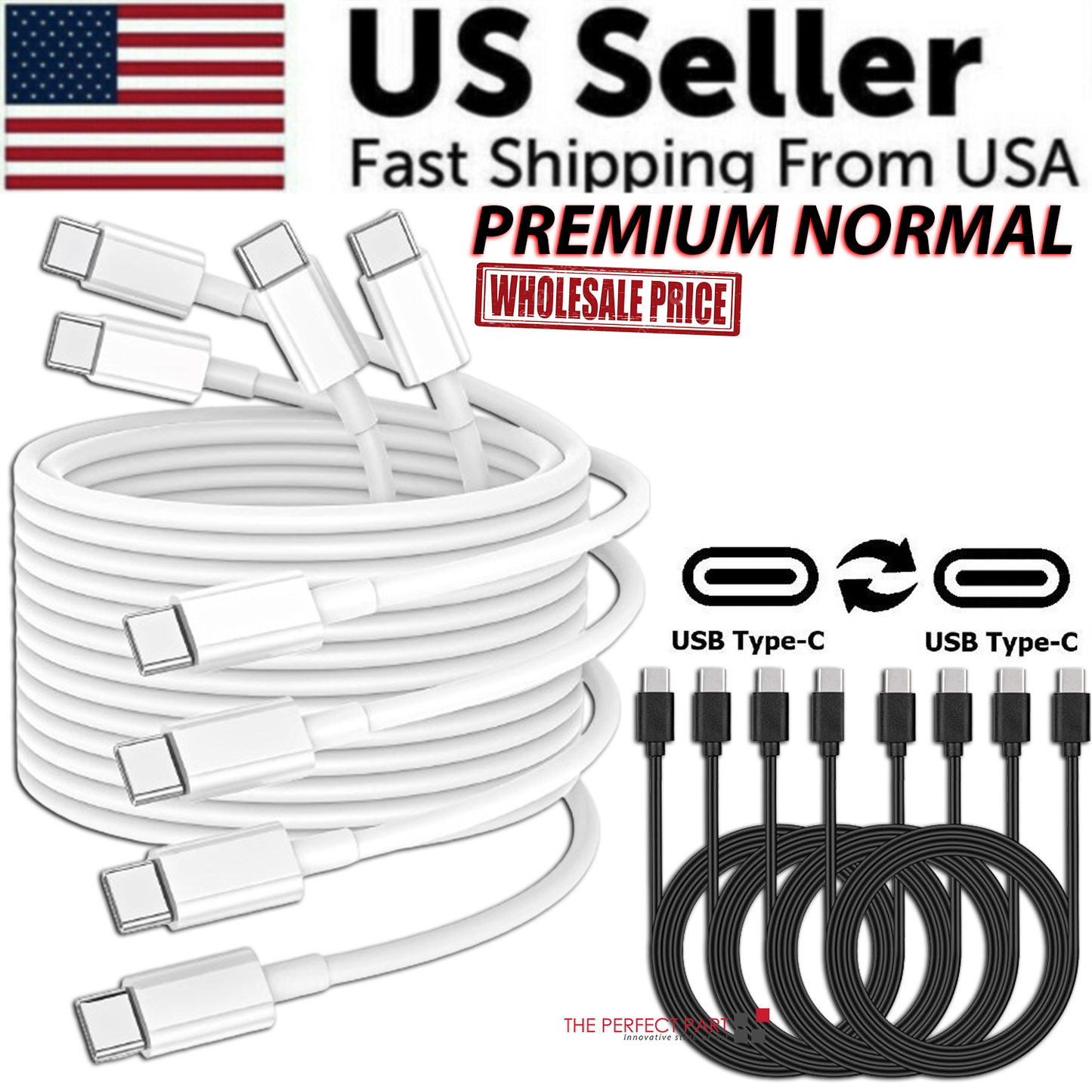 Cable trenzado USB C Tipo-C de carga rápida sincronización de datos cargador cable de 3/6/10FT Lote