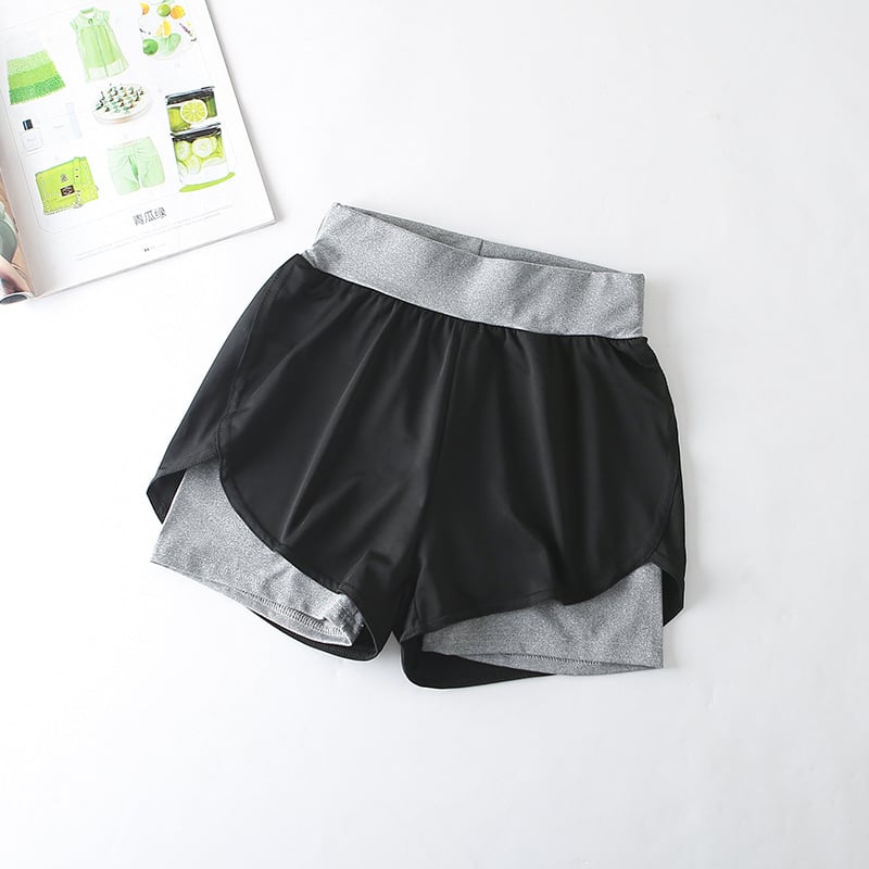 Pantalones Cortos Deportivos de Cintura Alta y Secado Rápido para Uso Activo