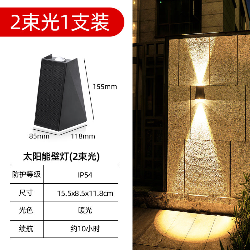 Lámpara de Pared Solar para Exteriores - Moderna y Resistente al Agua