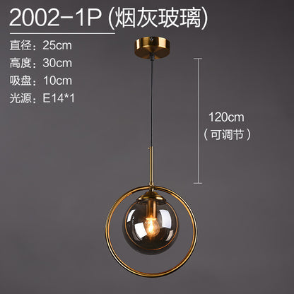 Lámpara Colgante de Vidrio Minimalista Moderno Nórdico