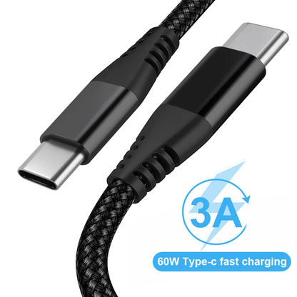 Cable trenzado USB C Tipo-C de carga rápida sincronización de datos cargador cable de 3/6/10FT Lote