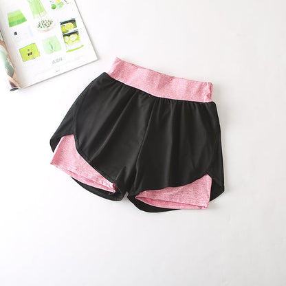 Pantalones Cortos Deportivos de Cintura Alta y Secado Rápido para Uso Activo
