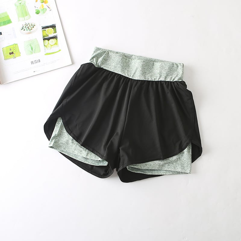 Pantalones Cortos Deportivos de Cintura Alta y Secado Rápido para Uso Activo