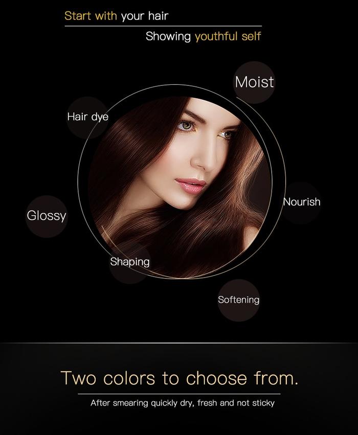 Lai Mei Barra de Tinte para Cabello de 3.8g para Cobertura Rápida de Canas