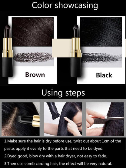 Lai Mei Barra de Tinte para Cabello de 3.8g para Cobertura Rápida de Canas