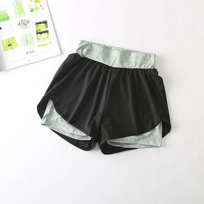 Pantalones Cortos Deportivos de Cintura Alta y Secado Rápido para Uso Activo