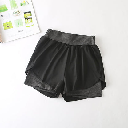 Pantalones Cortos Deportivos de Cintura Alta y Secado Rápido para Uso Activo