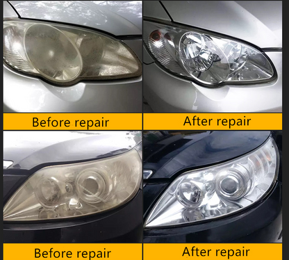 Kit de Restauración de Faros - Líquido de Reparación y Herramientas