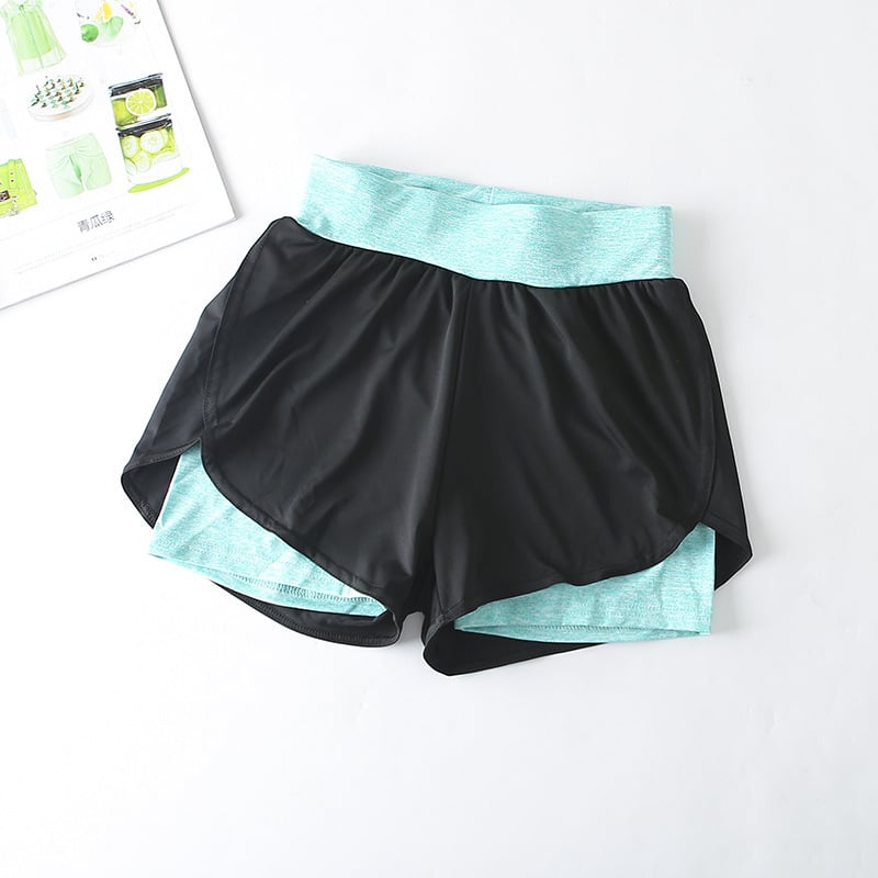 Pantalones Cortos Deportivos de Cintura Alta y Secado Rápido para Uso Activo