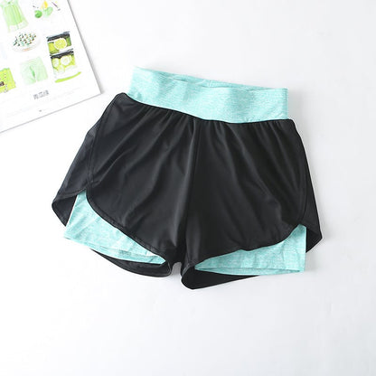 Pantalones Cortos Deportivos de Cintura Alta y Secado Rápido para Uso Activo