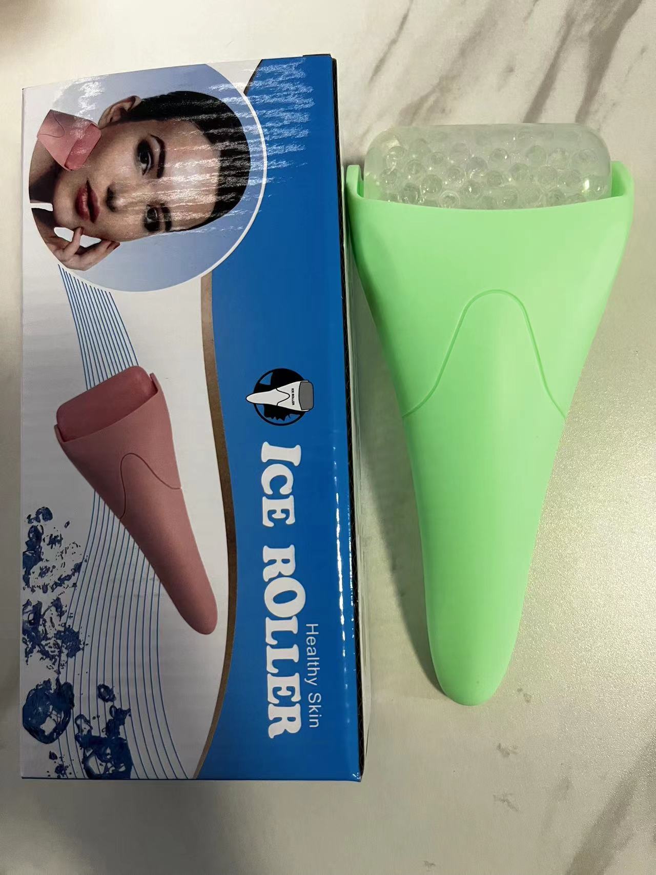 Rodillo de Hielo para Masaje Facial con Esferas Frías