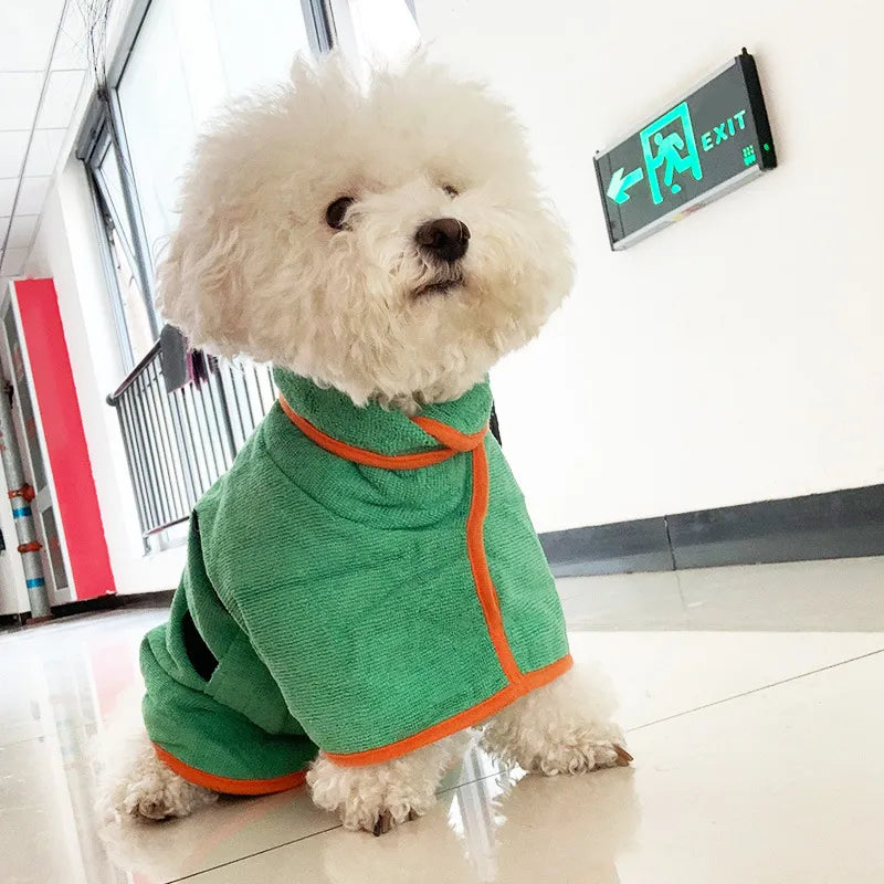 Bata para Baño de Mascotas de Secado Rápido